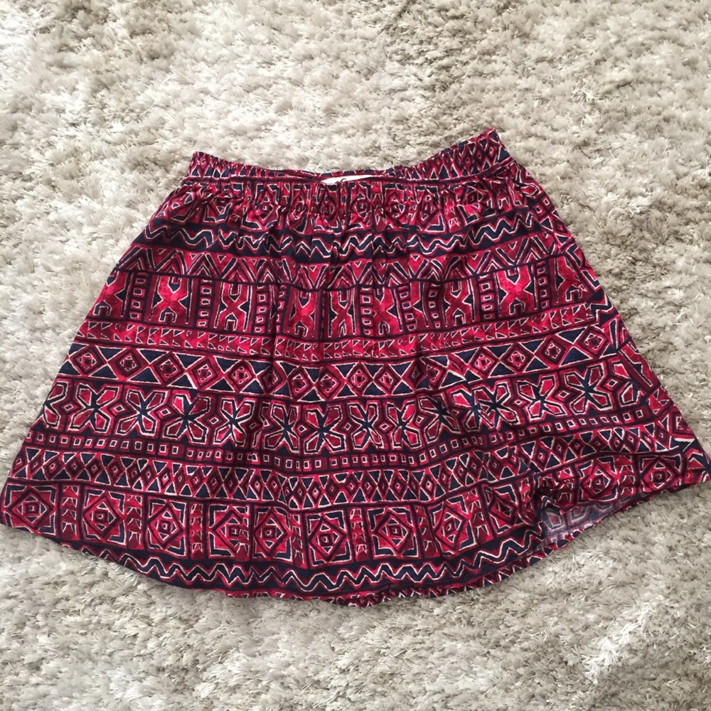 Hollister printed skirt